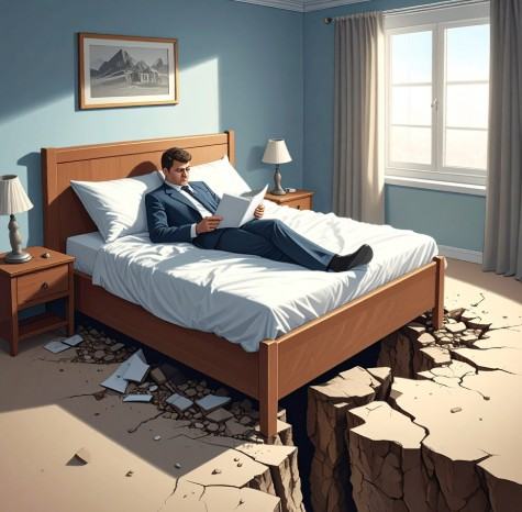 AI generated bed precepice